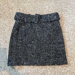 Amour Vert NWOT Ira Tweed Miniskirt Belted Grey Size 6 Photo 4