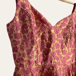 Jill Jill Stuart Pink Floral Jacquard Sweetheart Cocktail Midi Dress Size 0 Photo 10