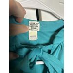 VINTAGE 60s 70s GIGI Women’s Blouse Shirt‎ Teal USA Long Sleeve Sz Small Photo 4