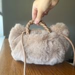 NWOT Faux Fur Purse Brown Photo 7