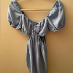 Love Tree  Sky Blue Ruffled Dress Photo 0