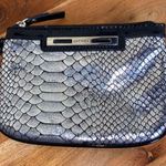 Nine West  Small Silver SnakeskinMetallic Print Wristlet  Photo 0
