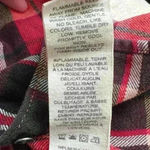 Woolrich  Sz M Womens Red Plaid Flannel 100% Cotton Button Down Shirt Photo 7