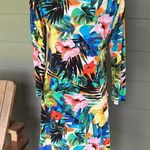 cupio Sharkbite Hem Tropical Dress Photo 4