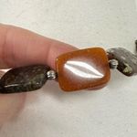 Handmade Colorful Stone Necklace Short Beaded Jewelry Womens Casual Green Pink Photo 8