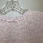 Wilfred Free Women's Long Sleeve Ruffle Smocked Top Pink Size L coquette girly Photo 4