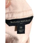 Banana Republic  Pink Utility Mini Skirt 14 Twill Denim Preppy Coastal Pockets Photo 4