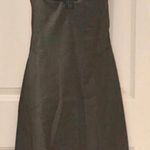 Cynthia Steffe NWOT Gorgeous  embroidered dress. Dark charcoal grey and black. Sz L Photo 0