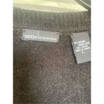 Modo International Women’s Angora Rabbit Hair Midi Dress Black L Size L Photo 9