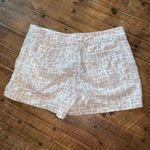 Loft blush & white lightweight lined 4 flat front chino shorts Photo 2