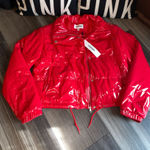 Vigoss  Glossy Red Puffer Jacket Photo 0