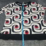 Dress Barn Womenâs Blouse Size 3X (White Black Red) Photo 9