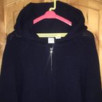 Armani Exchange 2-Pocket Navy Lambswool Zip Hooded Cardigan EUC Wmn XL / Men’s L Photo 7