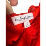 For Love & Lemons  Hannah Mini Dress – Red Rosette Chiffon, Women’s Size S Photo 3