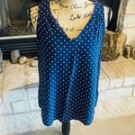 Old Navy Navy Polka Dot Sleeveless Top Photo 3