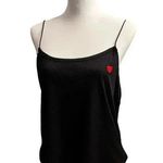 One Step Up  NWT tank top black with heart appliqué 2X Photo 0