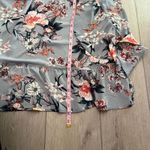 JODIFL Boutique  Women’s Gray Floral High Low Maxi Dress Size Medium Photo 7