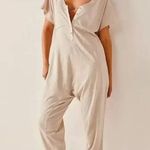 Free People Nwot Pillow Talk Henley Romper Photo 0