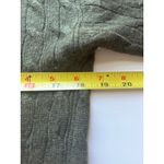 Ralph Lauren Black Label Cashmere Sweater Size Large Green Cable Knit Classic Photo 3