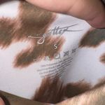 Gottex X By  Brown White Black Rachel Cow Print Capri Tie-Dye Leggings - S Photo 5