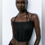 ZARA NWT  CROP LACE CORSET Photo 1