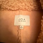 J.O.A. .  (Just one answer) Shearling Teddy Coat in Dusty Pink Photo 8