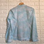 Zenergy striped cloudy striped print light‎ zip up Women’s Size M Medium Photo 4