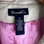 Denim & Co Cream Lightweight Lined Trench Coat w/ Pockets Size 1X Photo 7