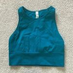Lululemon ebb to train sports bra in the color laguna. In size 6 Photo 0
