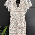 Crystal Doll  Lace Sheath Keyhole High Neck Women’s Midi Dress Size 3 NWOT Photo 0