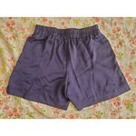 A New Day Shorts Women Small Blue Chambray Paper Bag Silky Elastic Waist Photo 1