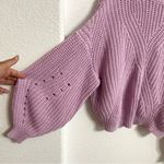 BP Womens Sweater Purple Lilac Cropped Balloon Sleeve Plus Size 3X Photo 5