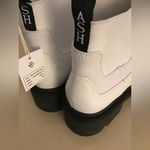 Ash women white leather master Chelsea boots US 10 Photo 9