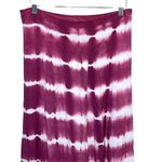 KORI America Tie Dyed Rayon Maxi Skirt Slits Pull On Size Large Purple Photo 1