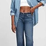 Gap NWT  Medium Wash Blue Denim Mid Rise 90s Loose Fit Jeans Women's Size 33 16 Photo 0