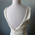 Lulus Moment Maker White Square Neck Trumpet Midi Dress Photo 9