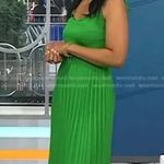 Sézane 💕SEZANE💕 Nissa Midi Dress ~ Bright Green 38 EU Photo 5