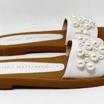 Stuart Weitzman ‎ Goldie Embellished Slide Sandals Photo 0