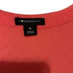 I Heart Ronson  peach sleeveless dress with black white skirt size medium Photo 2