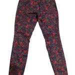 Seven7 Skinny Stretch Bold Floral Print Mid High Rise Jean Y2K Vintage Aesthetic Photo 1