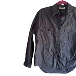 Alex Mill Keeper Oversized Popover Button Long Sleeve Shirt Charcoal Small Grey Gray Photo 2