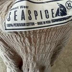 SEASPICE resort Daphne Halter maxi dress NWT‎ XL 100% Peruvian cotton Tan Photo 12