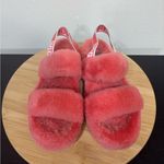 UGG  Oh Yeah Womens 8 Pop Coral Double Strap Slide Slipper 1107953 Pink Sheepskin Photo 1