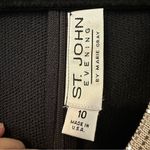 St. John  Evening Knit Embellished Long Sleeve Dress Photo 1