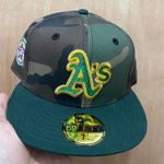 Myfitteds Oakland athletics camo 1987 all star game size 7 1/4 brand new Green Photo 1