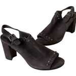 Stuart Weitzman Commodore Bootie 6 Brown Leather Suede Studded Shoes Chic Edgy Photo 0