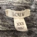 J.Crew  Shirt Womens XXS Marled Gray Gold Tone Back Zip Sweatshirt Lounge Casual Photo 6