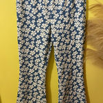 American Eagle  Outfitters Blue and White Floral Pants Photo 0