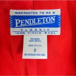 Pendleton Vintage  Wool Red Blazer Jacket with Gold Buttons Size Medium Photo 4