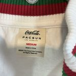 PacSun  Women's White Bomber Jacket with Red and Green Details Photo 2